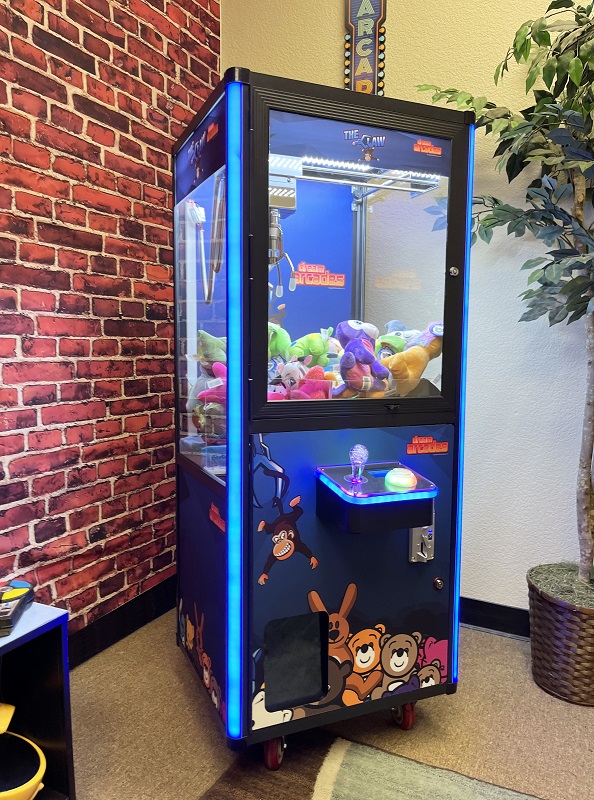 Narrow Claw Machine in living room